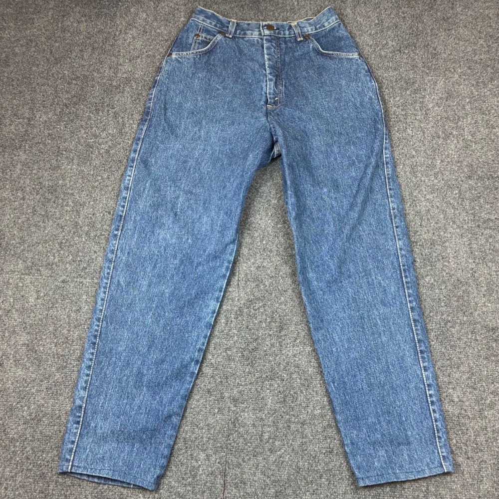 Vintage Levis Orange Tab Jeans Women 11 Made in USA High Waist Straight Leg Blue